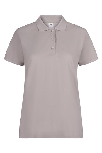 Mukua Damen Mackay Woman Polo Mujer Manga Corta Color Cloud Grey Talla L Polohemd, Wolkengrau, Large von Mukua