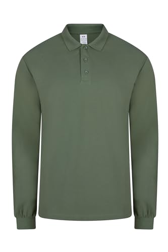 Mukua Damen Pl200wc_616_XL Langarm-Poloshirt, grün (Tea Green), X-Large von Mukua