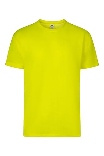 Mukua Unisex Derby, Camiseta Poliéster Tacto Algodón Unterhemd, Neon Gelb, 5XL von Mukua