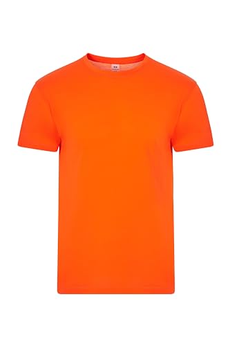 Mukua Unisex Derby, Camiseta Poliéster Tacto Algodón Unterhemd, Orange (fluor orange), M von Mukua