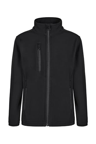Mukua Unisex Kinder Richmond Kids Softshelljacke, schwarz, 5-6 Jahre von Mukua