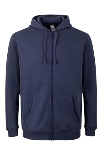 Mukua Unisex Sf270u Kapuzenpullover mit Reißverschluss, Denimblau, XXX-Large von Mukua