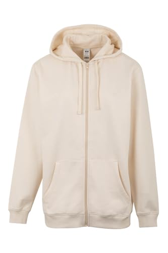 Mukua Unisex Sf270u Kapuzenpullover mit Reißverschluss, Elfenbeinfarben, XXX-Large von Mukua