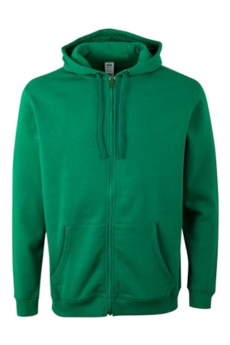 Mukua Unisex Sf270u Kapuzenpullover mit Reißverschluss, Kelly Green, M von Mukua