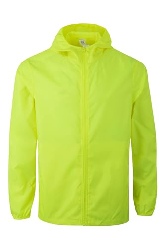 Mukua Unisex Stockton Windjacke Windbreaker, Neon Gelb, XL von Mukua