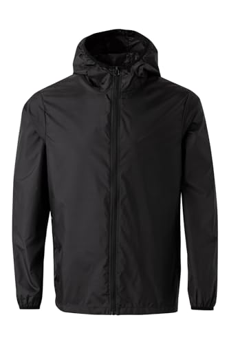 Mukua Unisex Stockton Windjacke Windbreaker, schwarz, M von Mukua