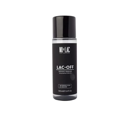 Mulac Cosmetics LAC-OFF Zweiphasiger Make-up-Entferner schnell und schnell parfümfrei und ohne Alkohol Vegan 100 ml von Mulac