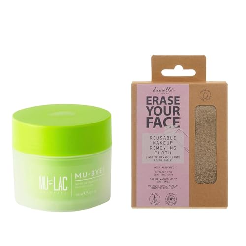 Mulac Cosmetics MU-BYE! Express-Make-up-Entferner-Butter 125 ml Vegan + Eco Friendly Make-up Entferner Tuch Grau von Mulac