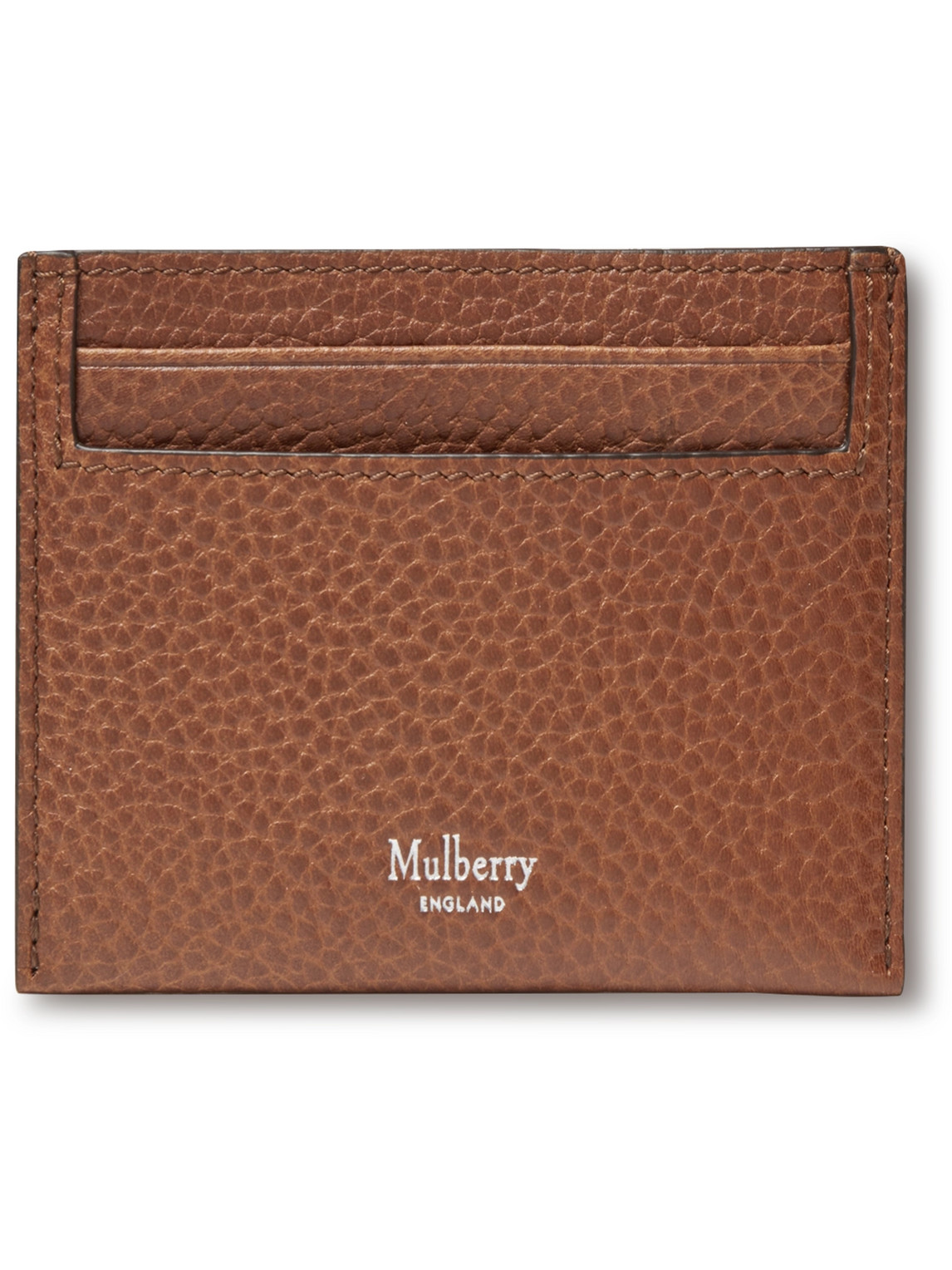 Mulberry - Full-Grain Leather Cardholder - Men - Brown von Mulberry
