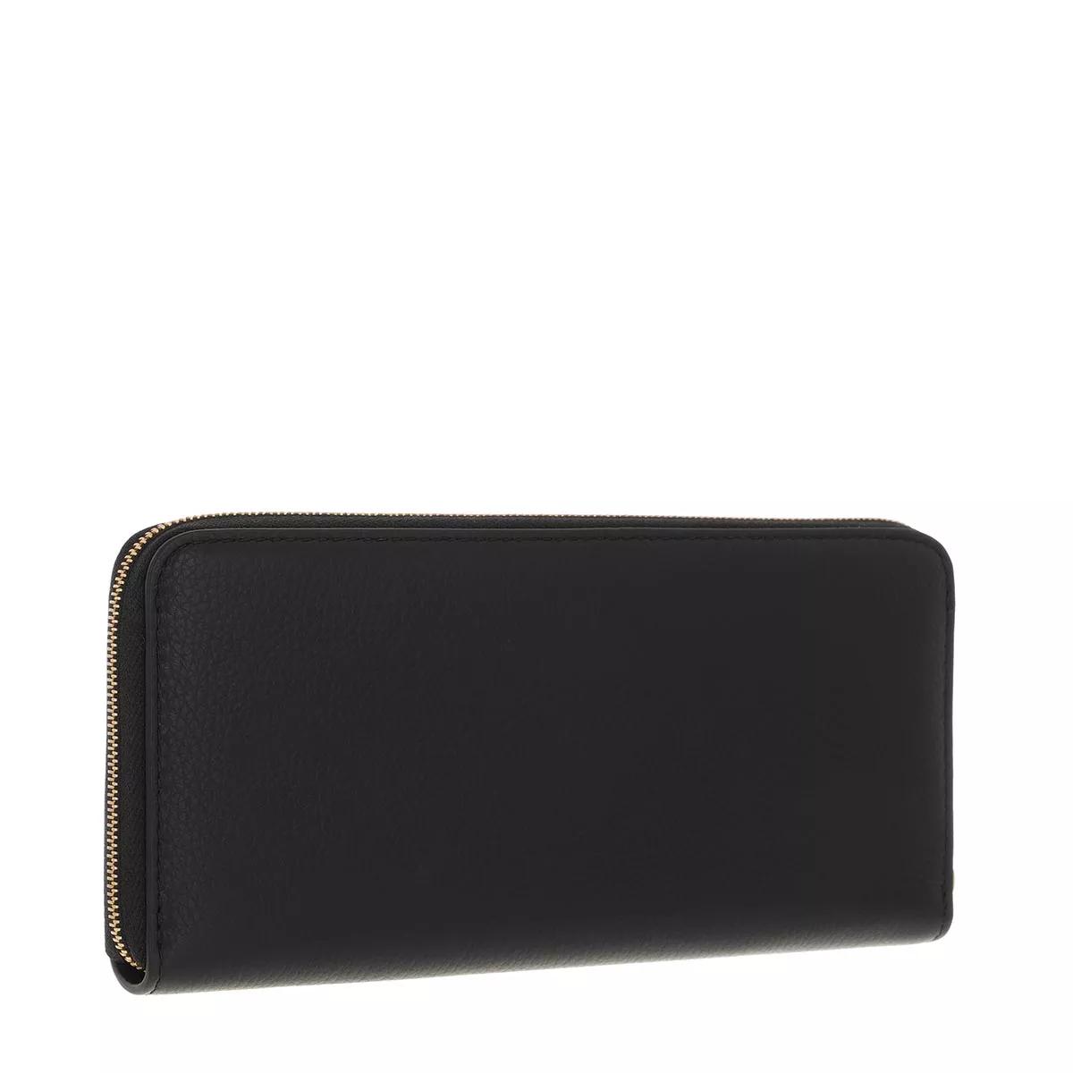 Mulberry Portemonnaie - Plaque 8 Credit Card Zip Purse Leather - Gr. unisize - in Schwarz - für Damen von Mulberry