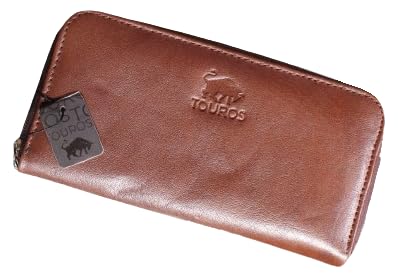 Ledergeldbörse für Damen, Bifold Kartenhalter, Reißverschluss, schick, Clutch, schick, braun, elegante Geldbörse Ledergeldbörse für Damen, Bifold Kartenhalter, Reißverschluss, schick, Clutch, schick, braun, elegante Geldbörse von Mulch Leather Co