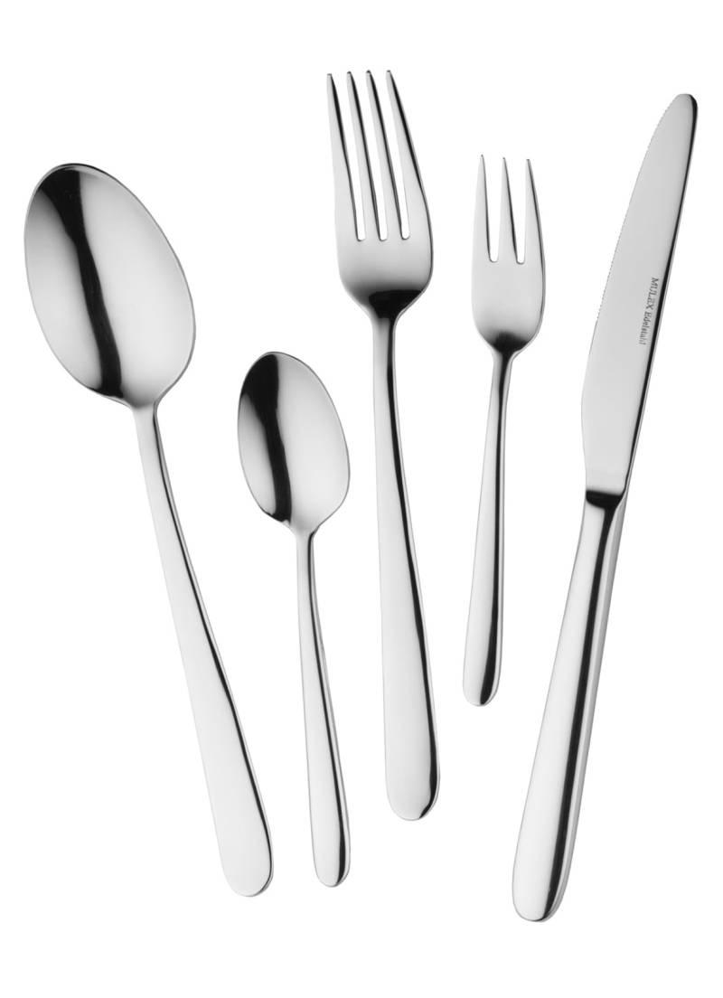 Mulex Besteck-Set "Iowa 18.10, mit angenehmer Haptik" zeitloser Chic, spülmaschinengeeignet von Mulex