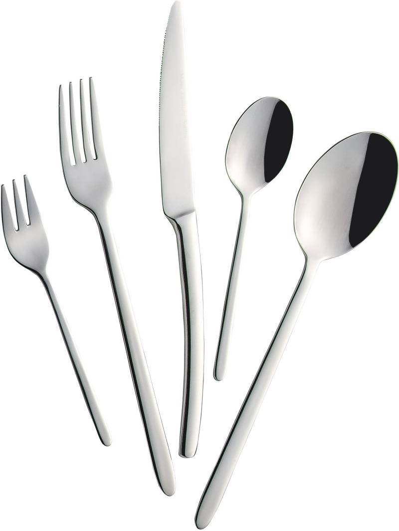 Mulex Besteck-Set "Pasadena" lang und schlank mit fließenden Übergängen von Mulex