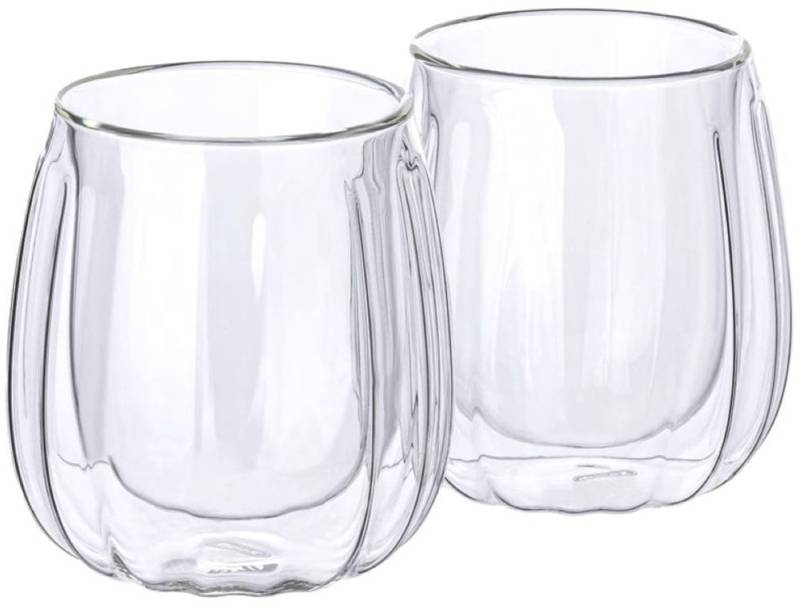 Mulex Latte-Macchiato-Glas "Mulex Gläser Set Chicago" doppelwandig, ideal f. Kaffee, Cappuccino, Latte Macchiatto, 2tlg von Mulex