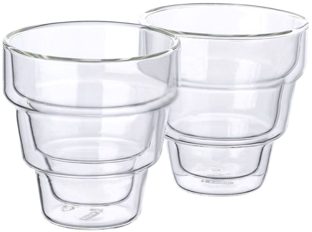 Mulex Latte-Macchiato-Glas "Mulex Gläser Set Phoenix" doppelwandiges Trinkglas f. Kaffee, Cappuccino, Latte Macchiatto, 2tlg von Mulex