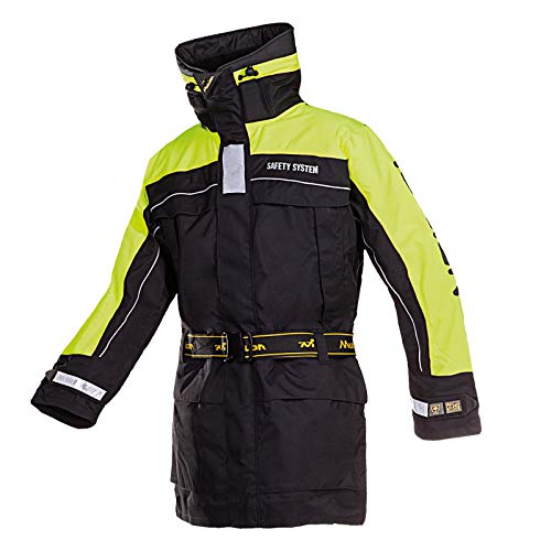 Mullion X5000 Jacke oder Hose ALS Schwimmanzug, Größen XS-4XL, Jacke und Hose einzeln erhältlich, Farbe Schwarz-Gelb, atmungsaktiv (Jacke, Größe XXL) von Mullion