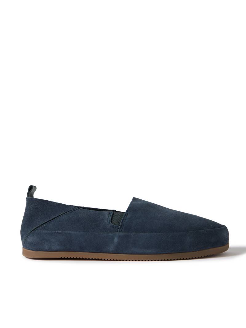 Mulo - Collapsible-Heel Suede Loafers - Men - Blue - UK 8 von Mulo