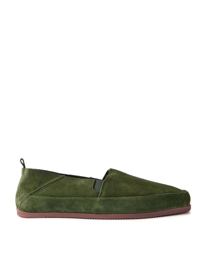 Mulo - Collapsible-Heel Suede Loafers - Men - Green - UK 12 von Mulo
