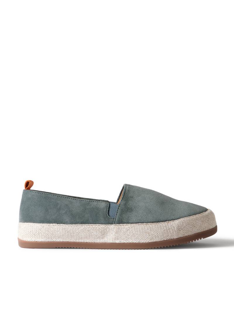 Mulo - Leather Espadrilles - Men - Blue - UK 9.5 von Mulo