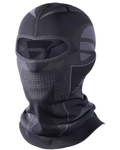 Mulor Damen Sturmhaube Skimaske Vollgesichtsmaske Helm Liner Balaclava Atmungsaktiv Feuchtigkeit Wicking High Stretch von Mulor