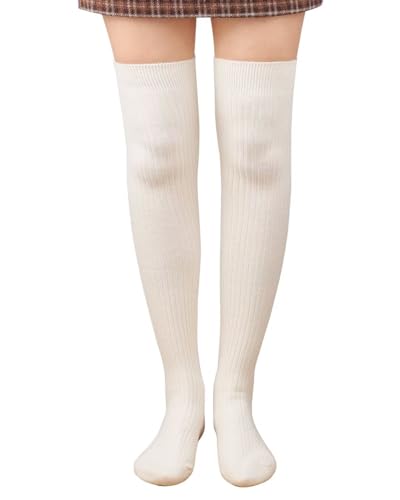 Mulor Kniestrümpfe Damen Extra lang für Mädchen Frauen Warmhalten im Herbst und Winter Einheitsgröße von Mulor