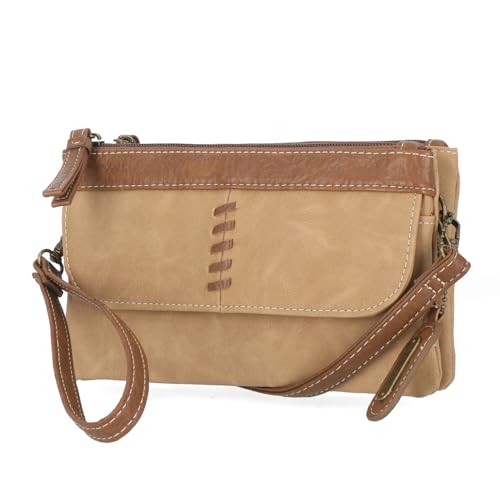 MultiSac Kent Damen-Umhängetasche, Geldbörse, Schultertasche mit verstellbaren Trägern, Nubukleder von MultiSac