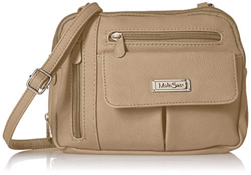 MultiSac Damen Zippy Triple Compartment Crossbody Bag Schultertasche, Chinese von MultiSac