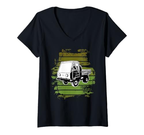 Damen Multicar m25 Multicar neu Multicar m22 Multicar m26 T-Shirt mit V-Ausschnitt Damen Multicar m25 Multicar neu Multicar m22 Multicar m26 T-Shirt mit V-Ausschnitt von Multicar M25 Multicar Neu Multicar IFA m25