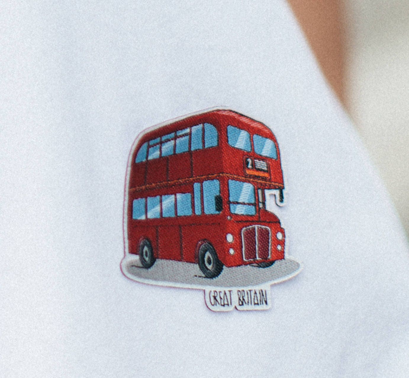 Reisepatch Großbritannien | Roter Doppeldeckerbus Reisepatch Großbritannien | Roter Doppeldeckerbus von Multinationalist
