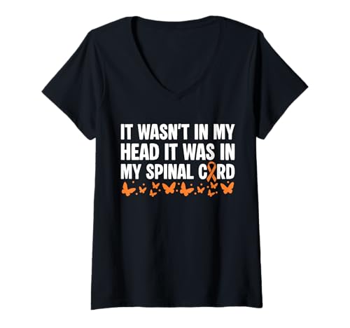 Damen It Wasnt In My Head MS Multiple Sclerosis Awareness T-Shirt mit V-Ausschnitt Damen It Wasnt In My Head MS Multiple Sclerosis Awareness T-Shirt mit V-Ausschnitt von Multiple Sklerose Bewusstsein Design Idee