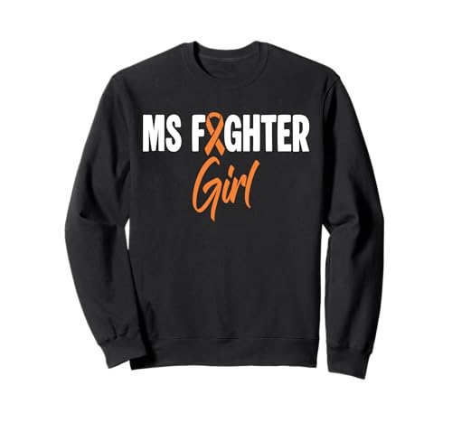 MS Fighter Girl MS Multiple Sclerosis Awareness Sweatshirt MS Fighter Girl MS Multiple Sclerosis Awareness Sweatshirt von Multiple Sklerose Bewusstsein Design Idee