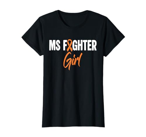 MS Fighter Girl MS Multiple Sclerosis Awareness T-Shirt MS Fighter Girl MS Multiple Sclerosis Awareness T-Shirt von Multiple Sklerose Bewusstsein Design Idee