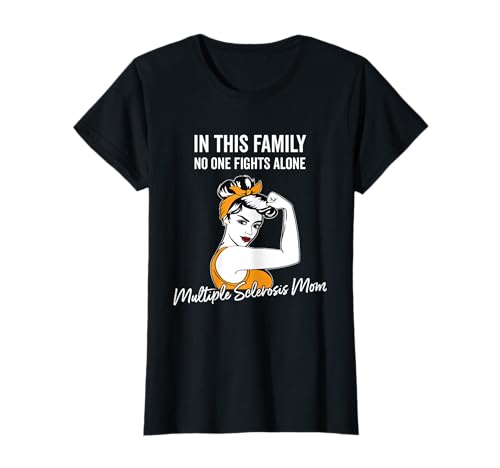 Orange Multiple Sklerose Mama Mutter Aufmerksamkeit T-Shirt von Multiple Sklerose Kleidung & MS Bewusstsein