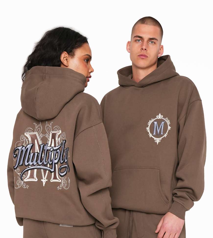 Multiply Apparel - Adorned - Oversize-Kapuzenpullover in Braun Multiply Apparel - Adorned - Oversize-Kapuzenpullover in Braun von Multiply Apparel