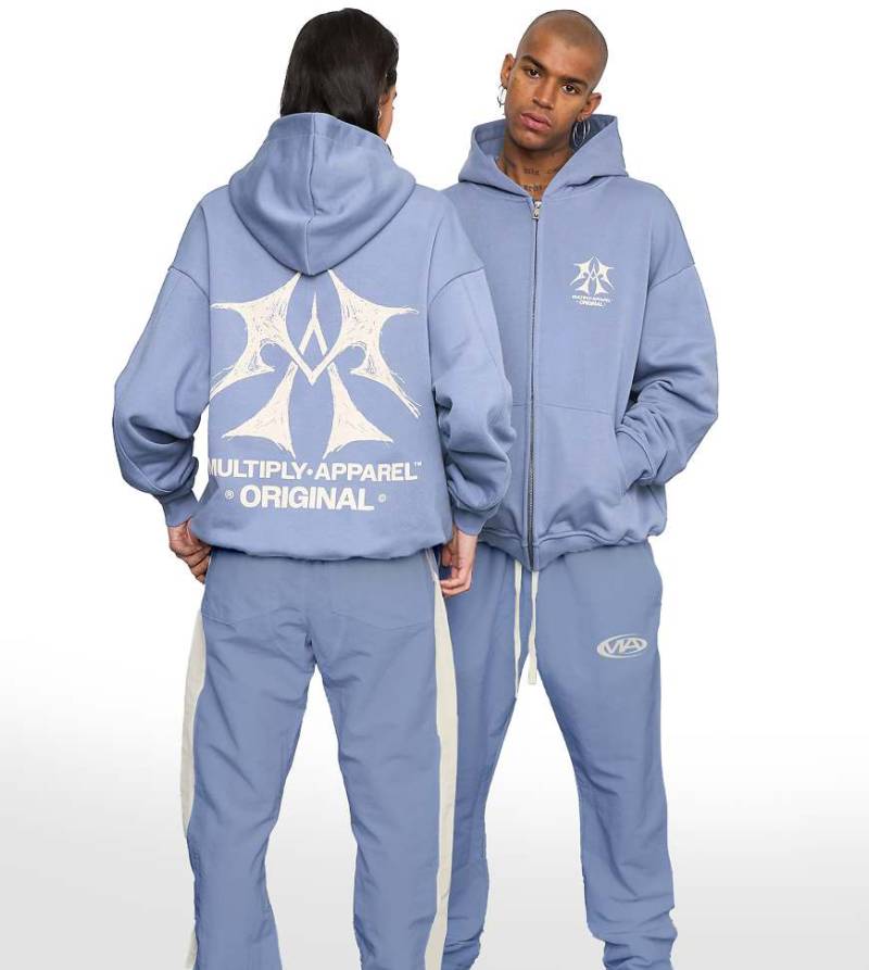 Multiply Apparel - Asphalt - Hose aus Webstoff in wilder Wind-Blau von Multiply Apparel