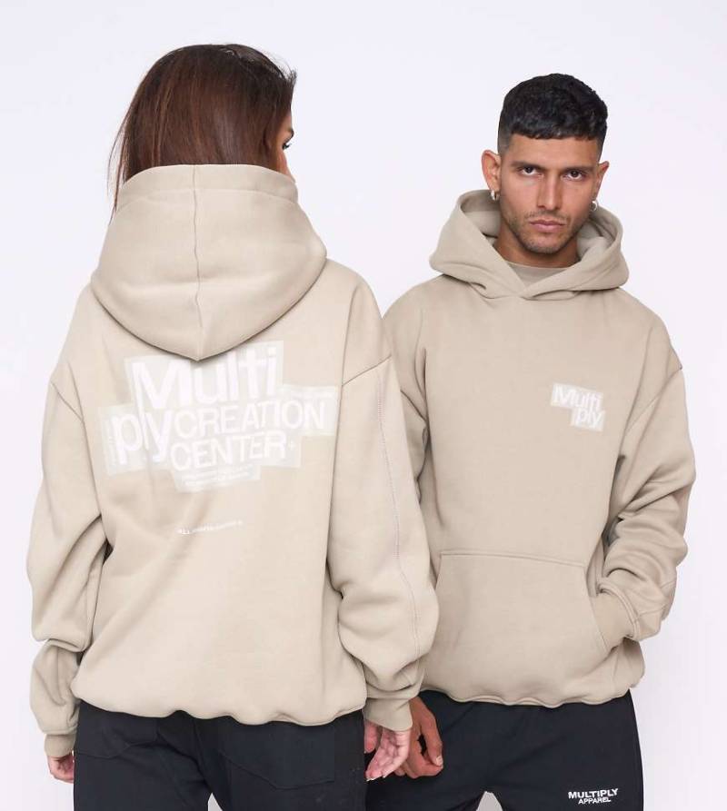 Multiply Apparel - Billboard - Oversize-Kapuzenpullover in Seneca-Stein-Neutral von Multiply Apparel
