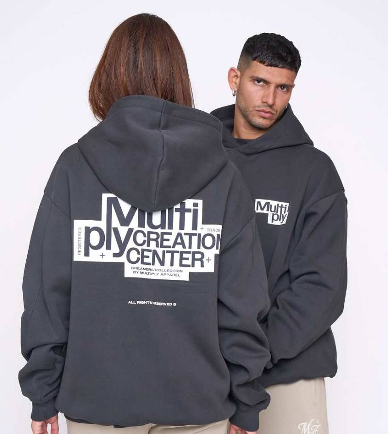 Multiply Apparel - Billboard - Oversize-Kapuzenpullover in schwarze Limonade von Multiply Apparel