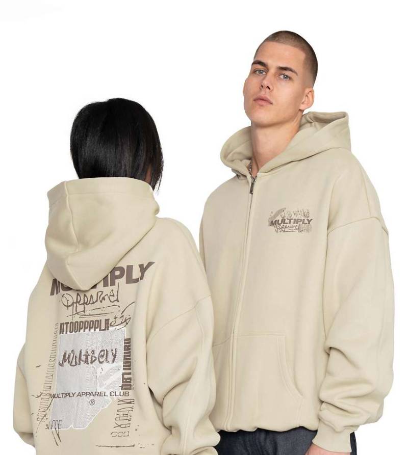 Multiply Apparel - Bulletin - Oversize-Kapuzenjacke in Sprühgrün-Neutral von Multiply Apparel