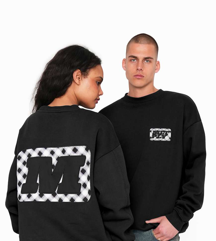 Multiply Apparel - Checkered - Oversize-Sweatshirt in Schwarz Multiply Apparel - Checkered - Oversize-Sweatshirt in Schwarz von Multiply Apparel