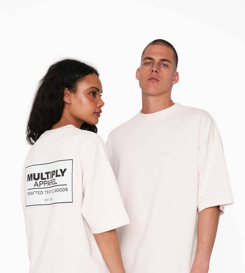 Multiply Apparel - Designation - Oversize-T-Shirt in Wollweiß von Multiply Apparel