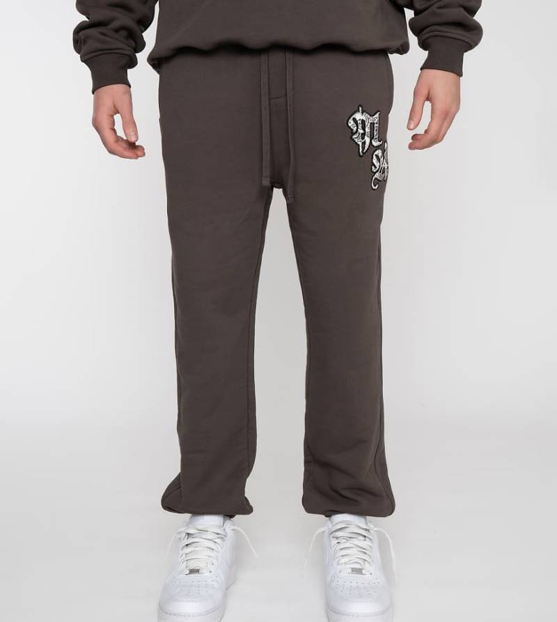 Multiply Apparel - Jogginghose in türkischem Kaffee mit Paisley-Logo-Braun von Multiply Apparel