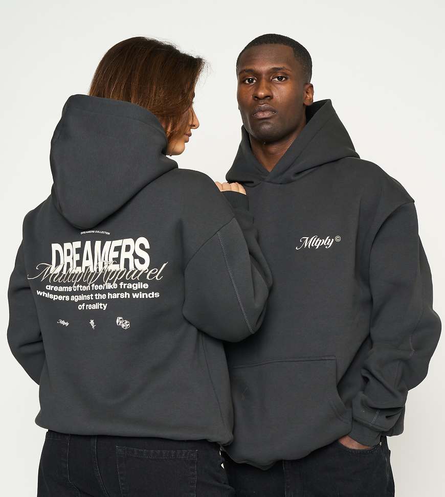 Multiply Apparel - Lecture - Oversize-Kapuzenpullover in schwarze Limonade Multiply Apparel - Lecture - Oversize-Kapuzenpullover in schwarze Limonade von Multiply Apparel