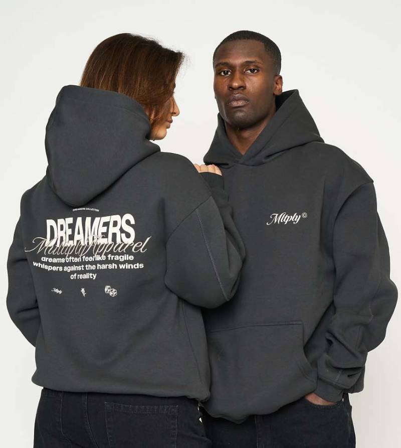 Multiply Apparel - Lecture - Oversize-Kapuzenpullover in schwarze Limonade von Multiply Apparel