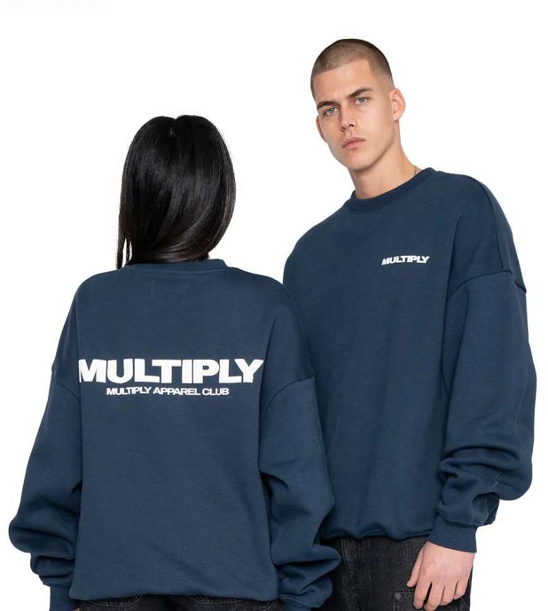 Multiply Apparel - Multiply 2 - Oversize-Sweatshirt in Prunkblau von Multiply Apparel