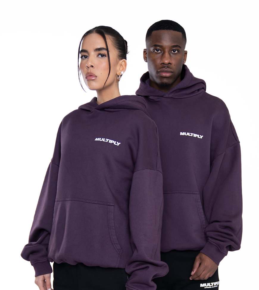 Multiply Apparel - Multiply - Oversize-Kapuzenpullover in Lila von Multiply Apparel