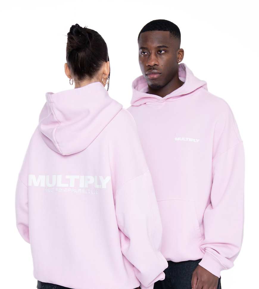 Multiply Apparel - Multiply - Oversize-Kapuzenpullover in Rosa von Multiply Apparel