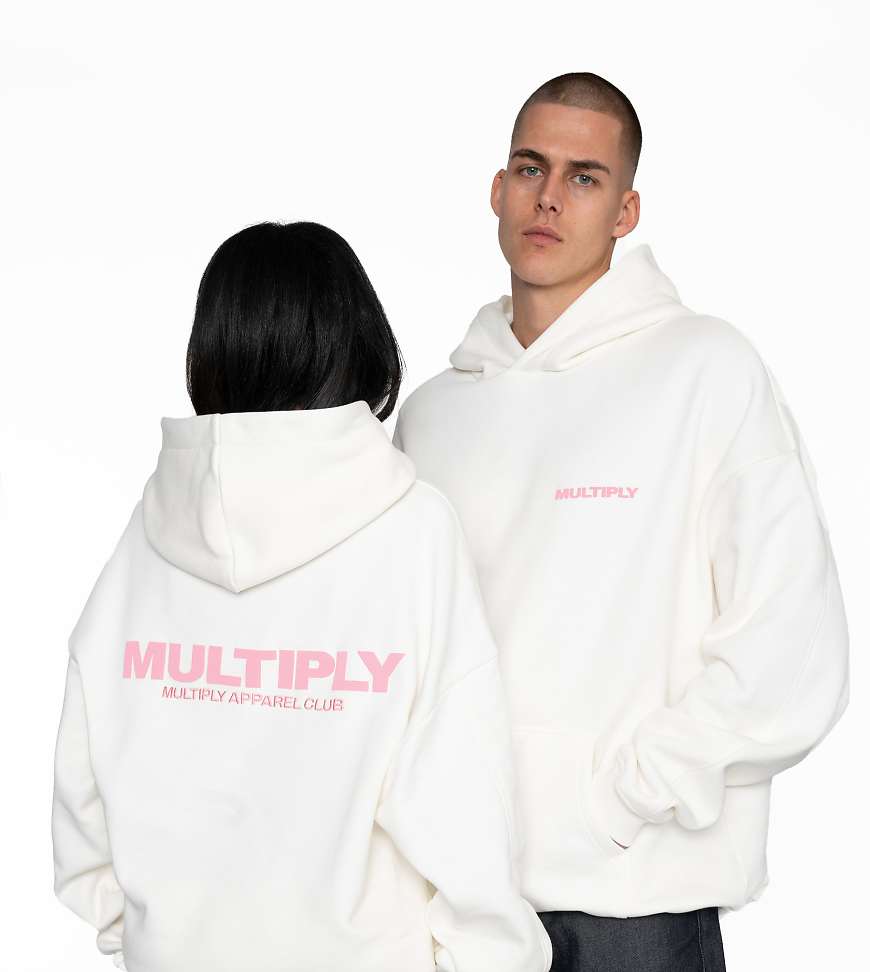 Multiply Apparel - Multiply - Oversize-Kapuzenpullover in Schneeweiß von Multiply Apparel