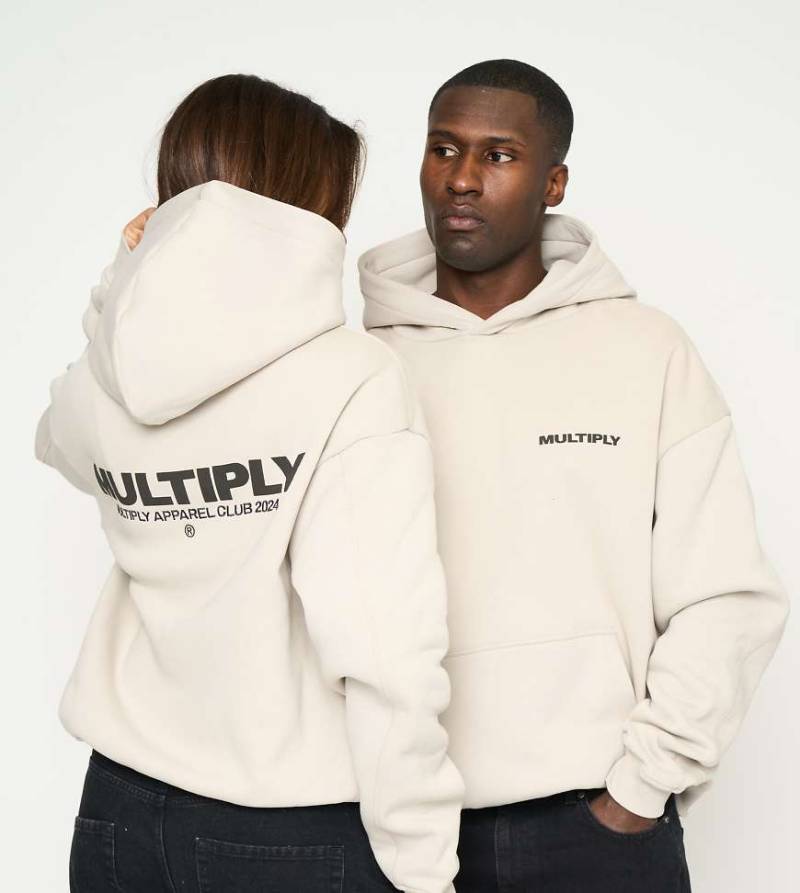 Multiply Apparel - Multiply - Oversize-Kapuzenpullover in Taubenweiß-Neutral von Multiply Apparel