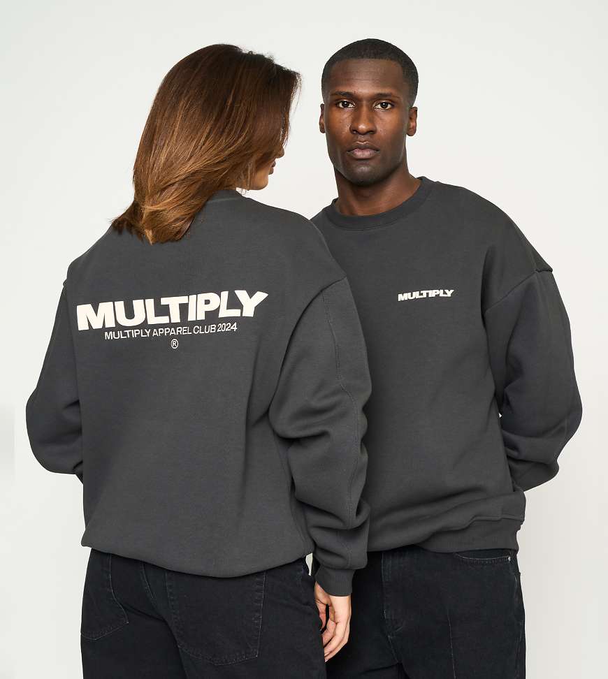Multiply Apparel - Multiply - Oversize-Sweatshirt in schwarze Limonade von Multiply Apparel