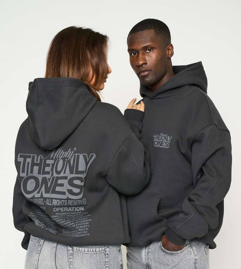 Multiply Apparel - Operation - Oversize-Kapuzenpullover in schwarze Limonade von Multiply Apparel